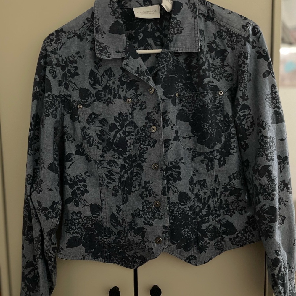 Floral Denim Jacket